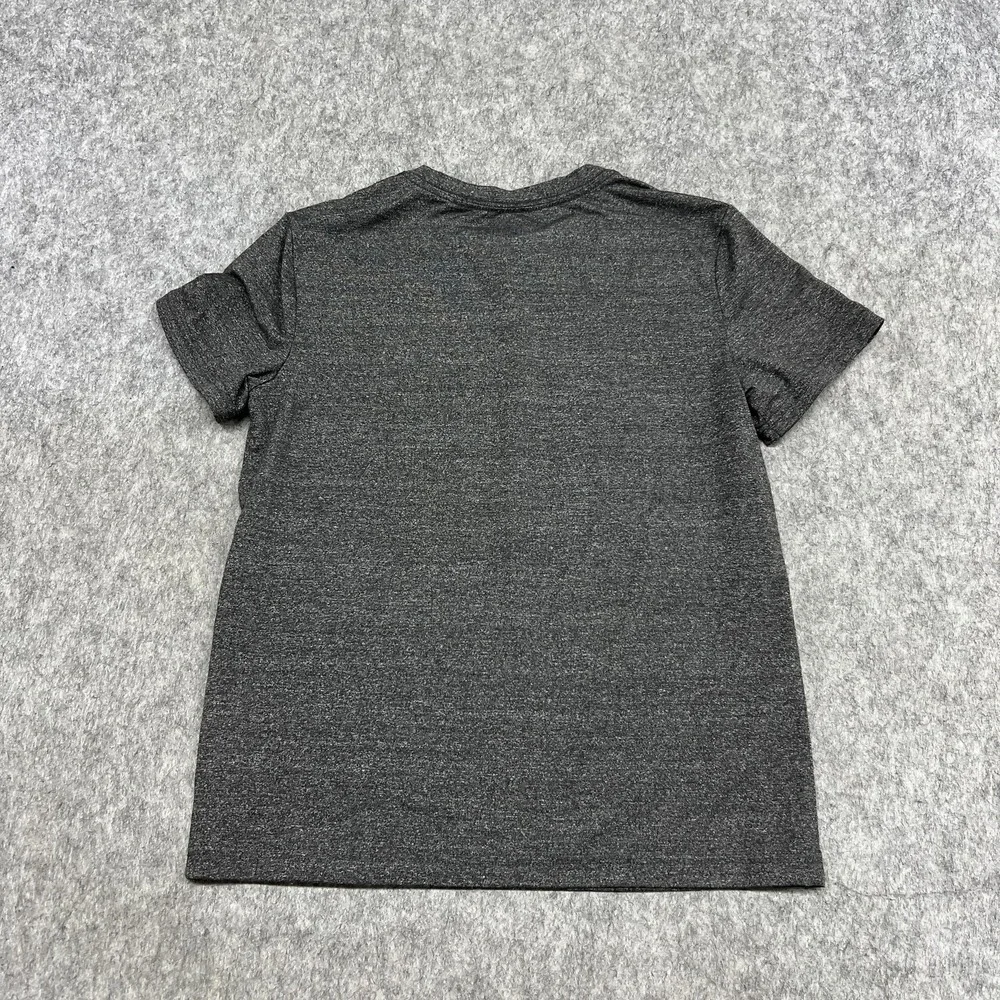 01.‎ ALGO Shirt Boys 8-10 Gray Short Sleeve Crewneck Stretch Athletic Youth